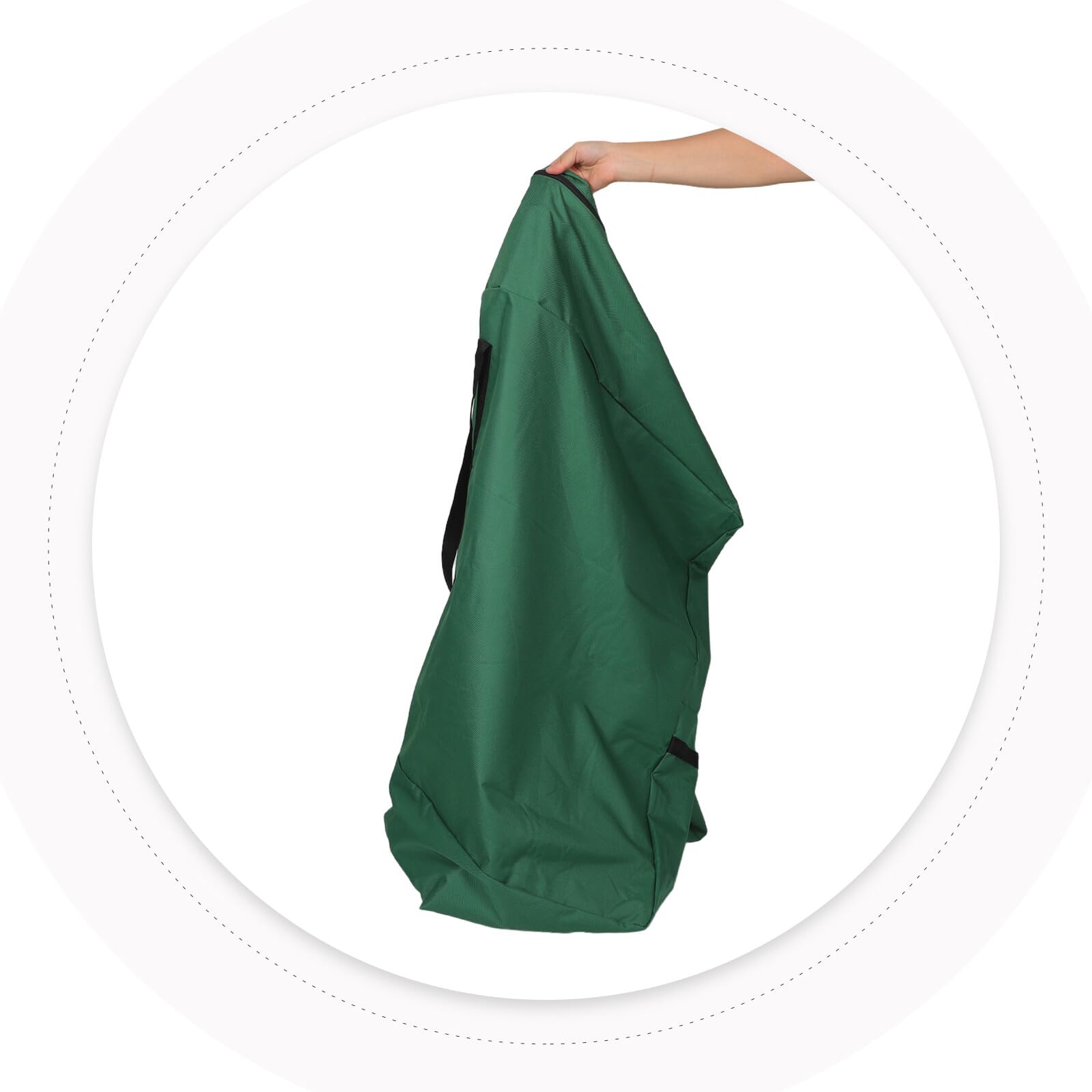 OUNONA Contenitore per Albero di Natale con Cerniera Borsa Portaoggetti Robusta per Alberi Artificiali Organizer Multiuso con Manici Ergonomici per Trasporto Conservazione di Accessori