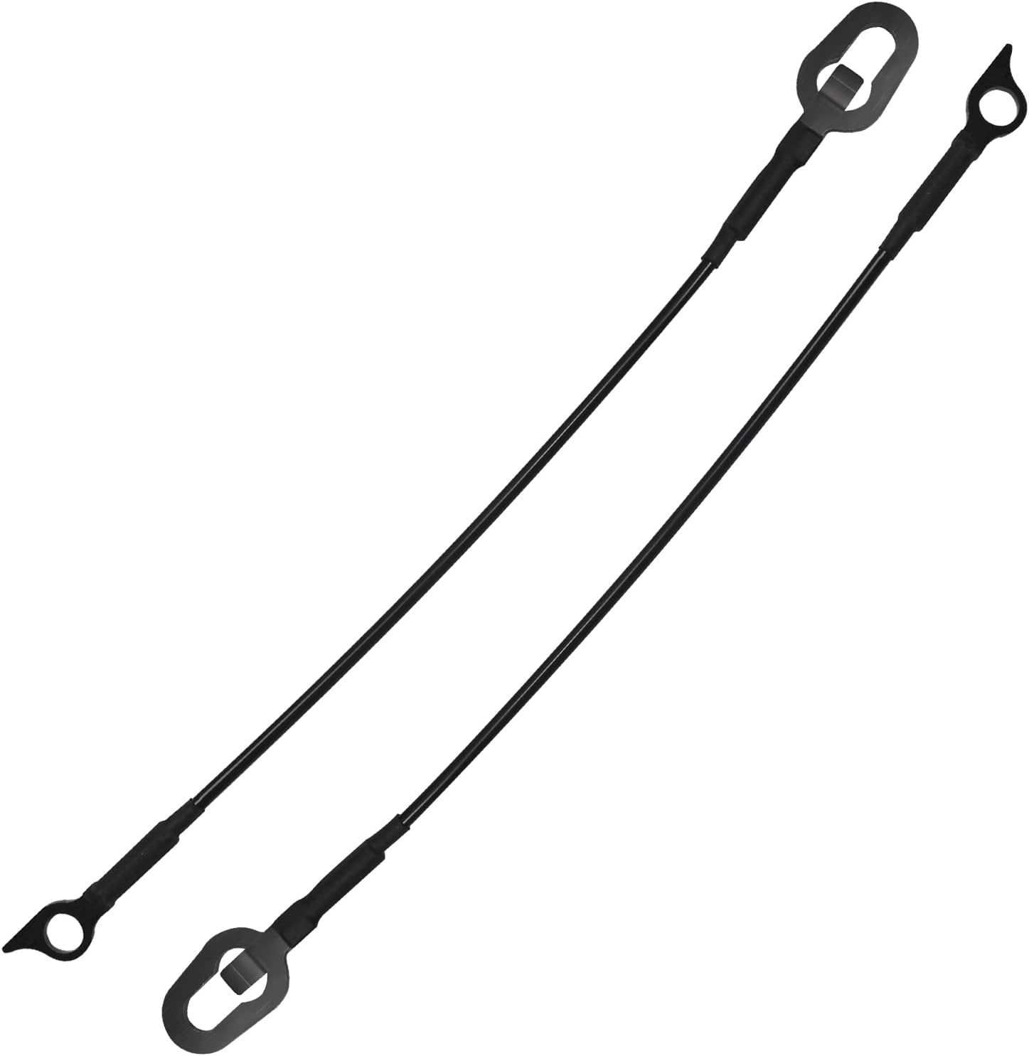 Mifyca 55345124AB Rear Tailgate Cables Lift Gate Support Straps with Tailgate Hinge Bushing 55345125AB Compatible with 1994-2002 R-am Pickup Truck - 2 Pack