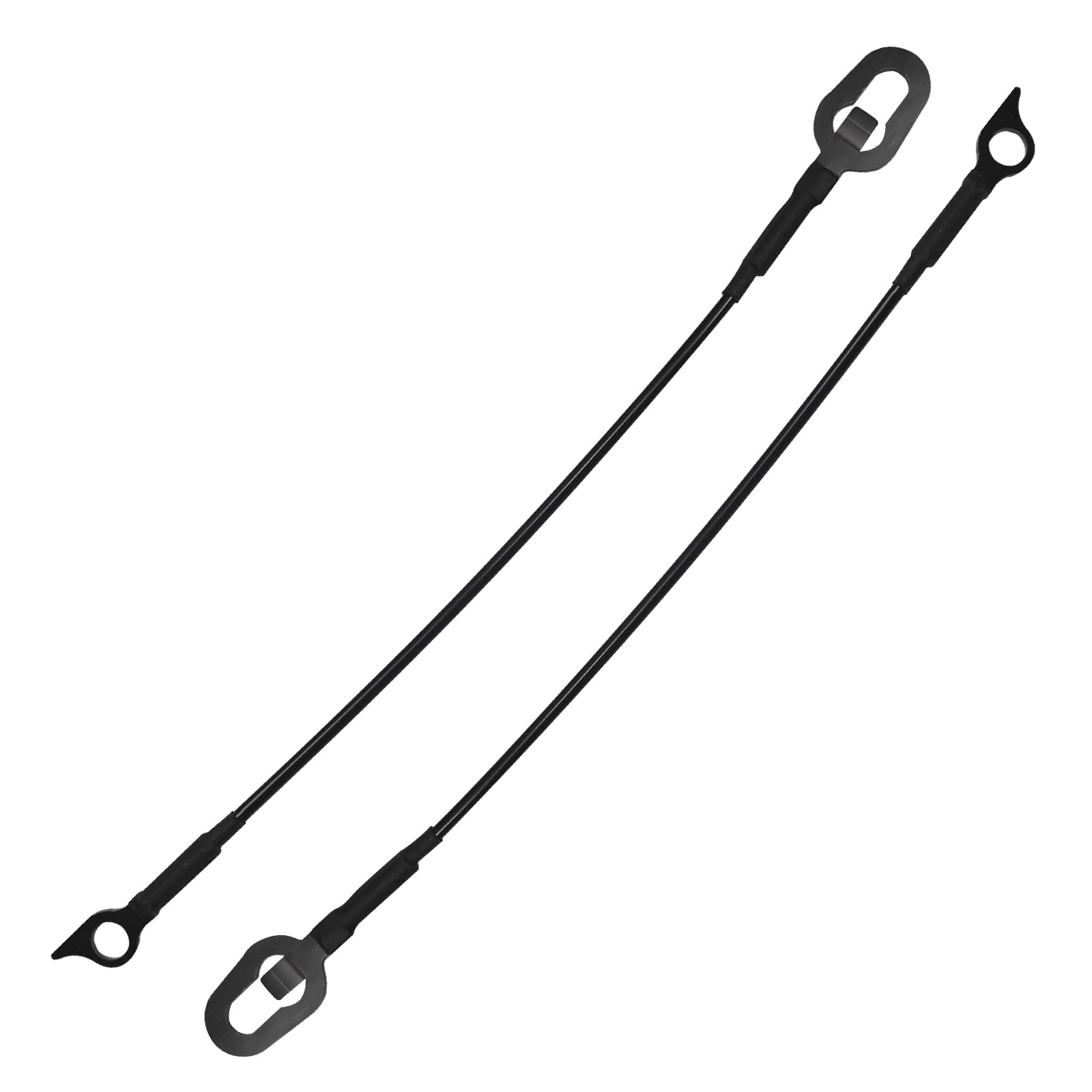 Mifyca 55345124AB Rear Tailgate Cables Lift Gate Support Straps with Tailgate Hinge Bushing 55345125AB Compatible with 1994-2002 R-am Pickup Truck - 2 Pack