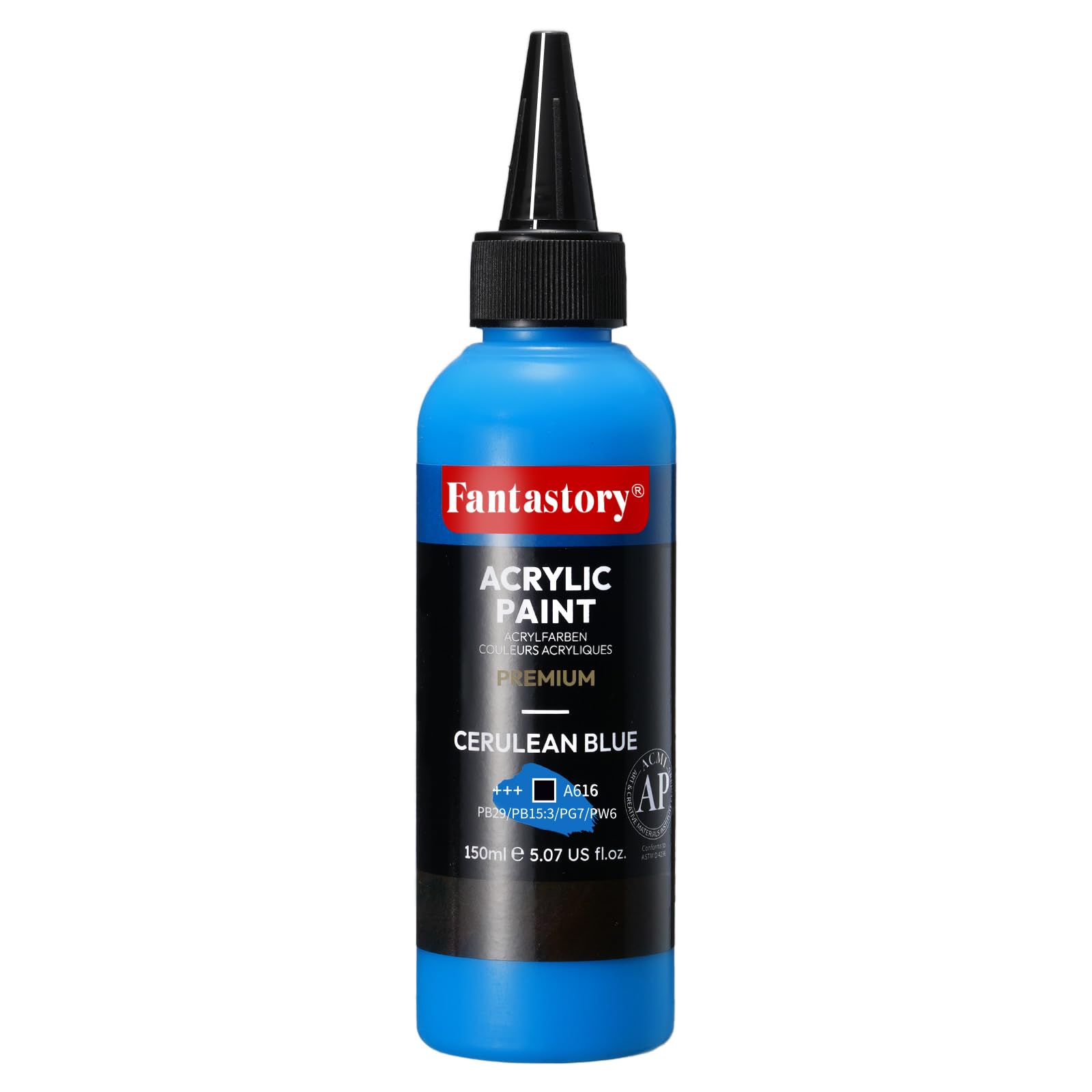Fantastory 150ml Blue Deep Hue Acrylic Paint - Squeeze Bottle