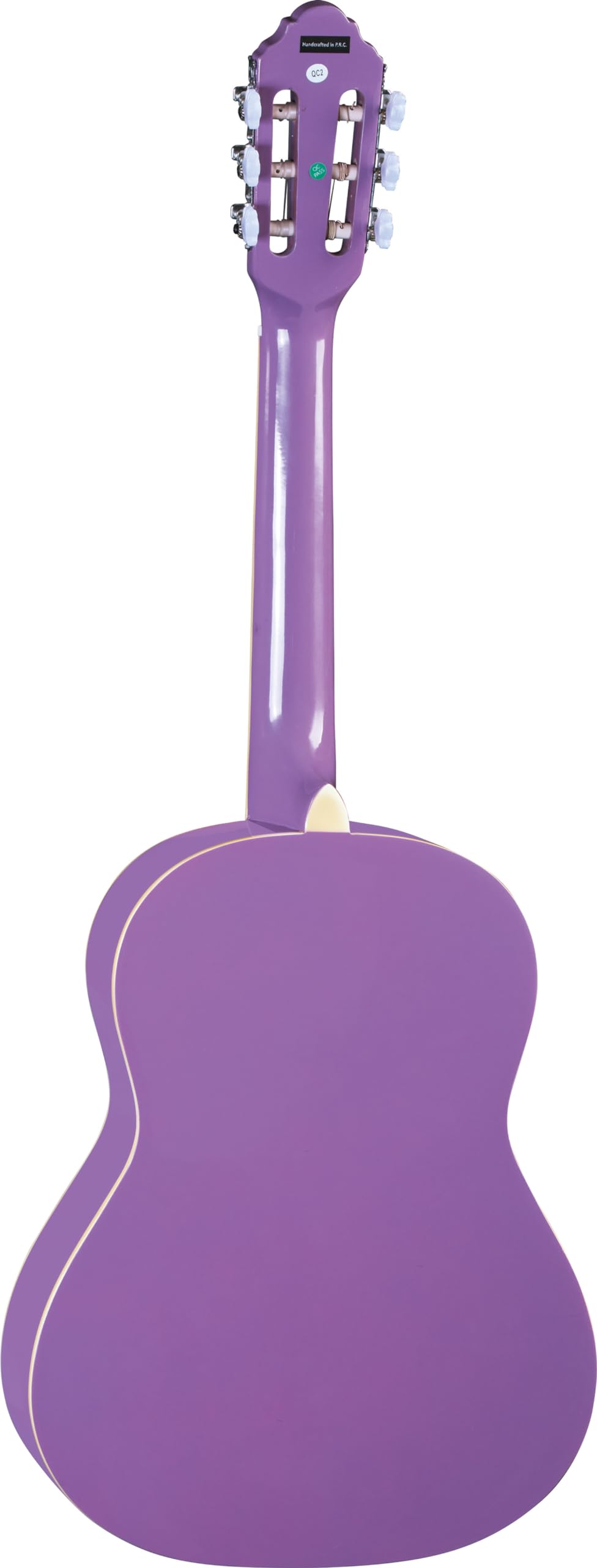 EKO GUITARS CS-5 Púrpura Guitarra clásica serie Studio Scala 3/4, Top en Agathis, Bandas y fondo de tilo laminado, mango de caoba y teclado de abedul, estuche incluido, color púrpura