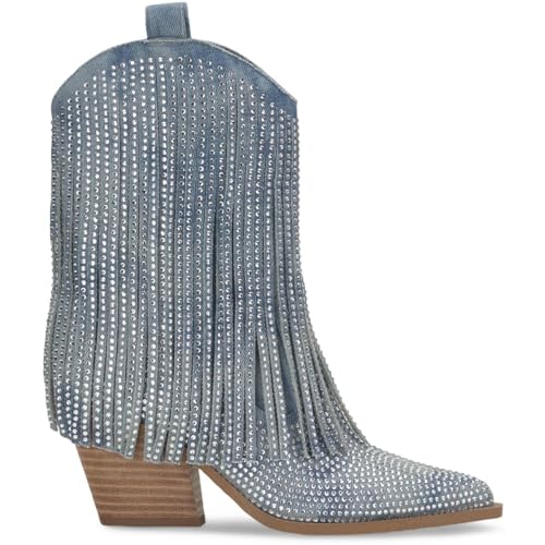 Jessica Simpson Womens Paredisa Rhinestone Pointed Toe Cowboy, Western Boots2