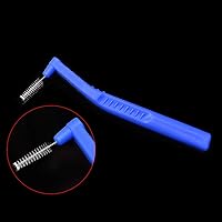 Vista 8 de Angzhili Kit de cepillo de dientes de ortodoncia portátil para pacientes de ortodoncia, kit de cuidado de ortodoncia para frenos, cepillo