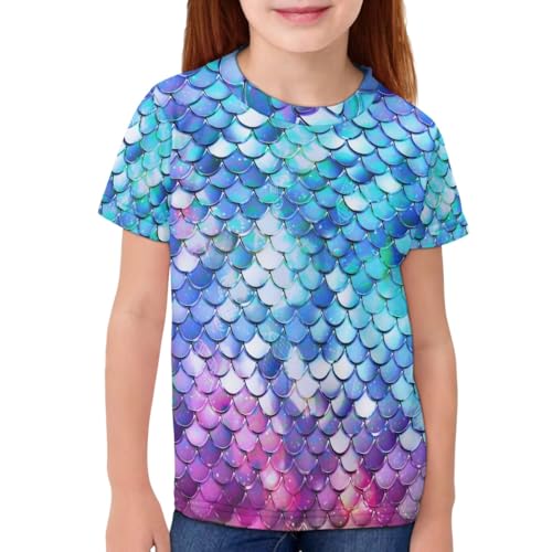 ENLACHIC Girls Teens Pink Flamingo Printed Summer Short Sleeve T-Shirts Cute 3-16 Years