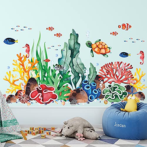 Vinilo decorativo removible 3D Océano 12x18 pulgadas miniatura 1