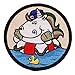 Produktbild Café Viereck ® Bundeswehr Marine Einhorn Fun Patch Gestickt mit Klett - 8 cm