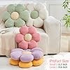 Mepherl Flower Pillow,Cute Daisy Flower Shaped Throw Pillow for Home Decor,Soft Flower Throw Pillow Seating Cushion for Bedroom,Sofa,Couch (15.7",White) #2