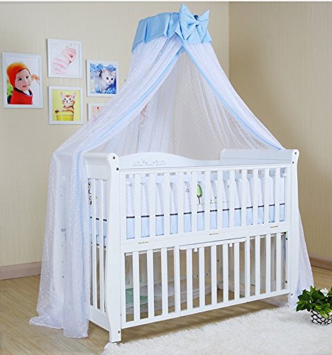 Joylife Baby Netting Baby Toddler Bed Crib Dome Canopy Netting (Blue) #TOP2
