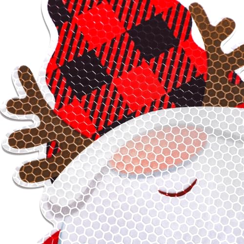 Image of 43PCS Christmas Car Refrigerator Decorations - Reflective Bulb Light Gnome Magnet Accessories Set Xmas Holiday Cute Decor