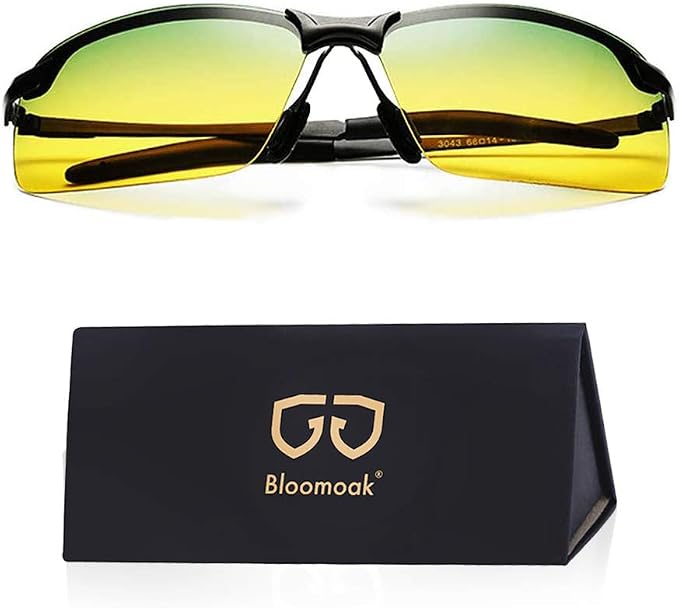 Bloomoak Occhiali da Guida- Occhiali Guida Notturna di Sicurezza Polarizzati  Uomo Donna per la Visione Diurna e Notturna | Riduzione del Rischio |  Anti-riflesso | Protezione 100% UV400 : Amazon.it: Abbigliamento
