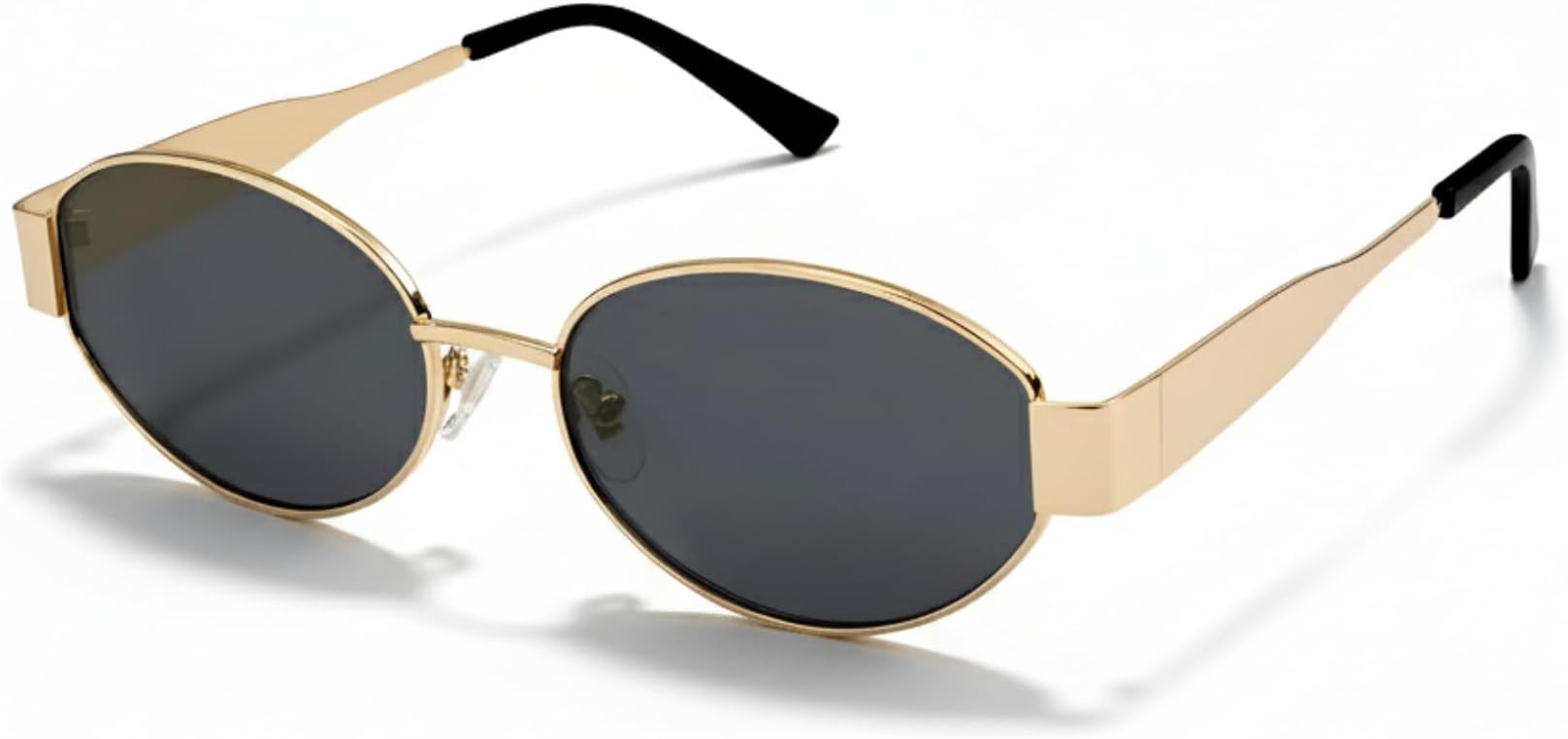 Retro Oval Sunglasses For Women & Men | Trending, Stylish & Durable Metal Frame Vintage 90s Sunglasses With UV 400 Protection Lenses