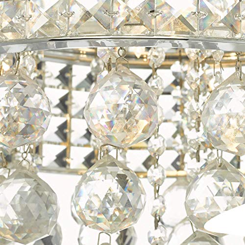Plafonnier cristal haut de gamme et structure moderne durable 6 G9
