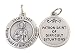 Silver Toned Base Patron of Difficult Situations Saint Jude Medal Pendant, 3/4 Inch