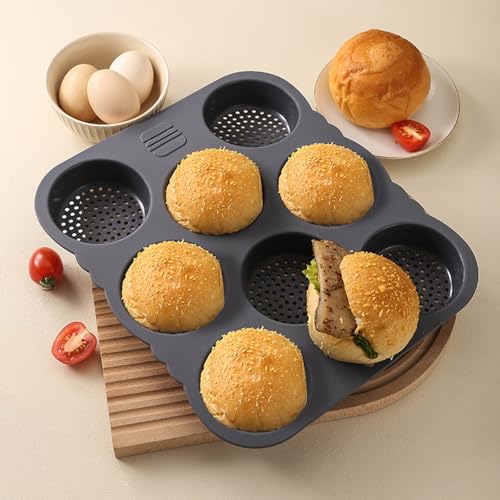 Canne à hamburger silicone souple cuisson homogène four