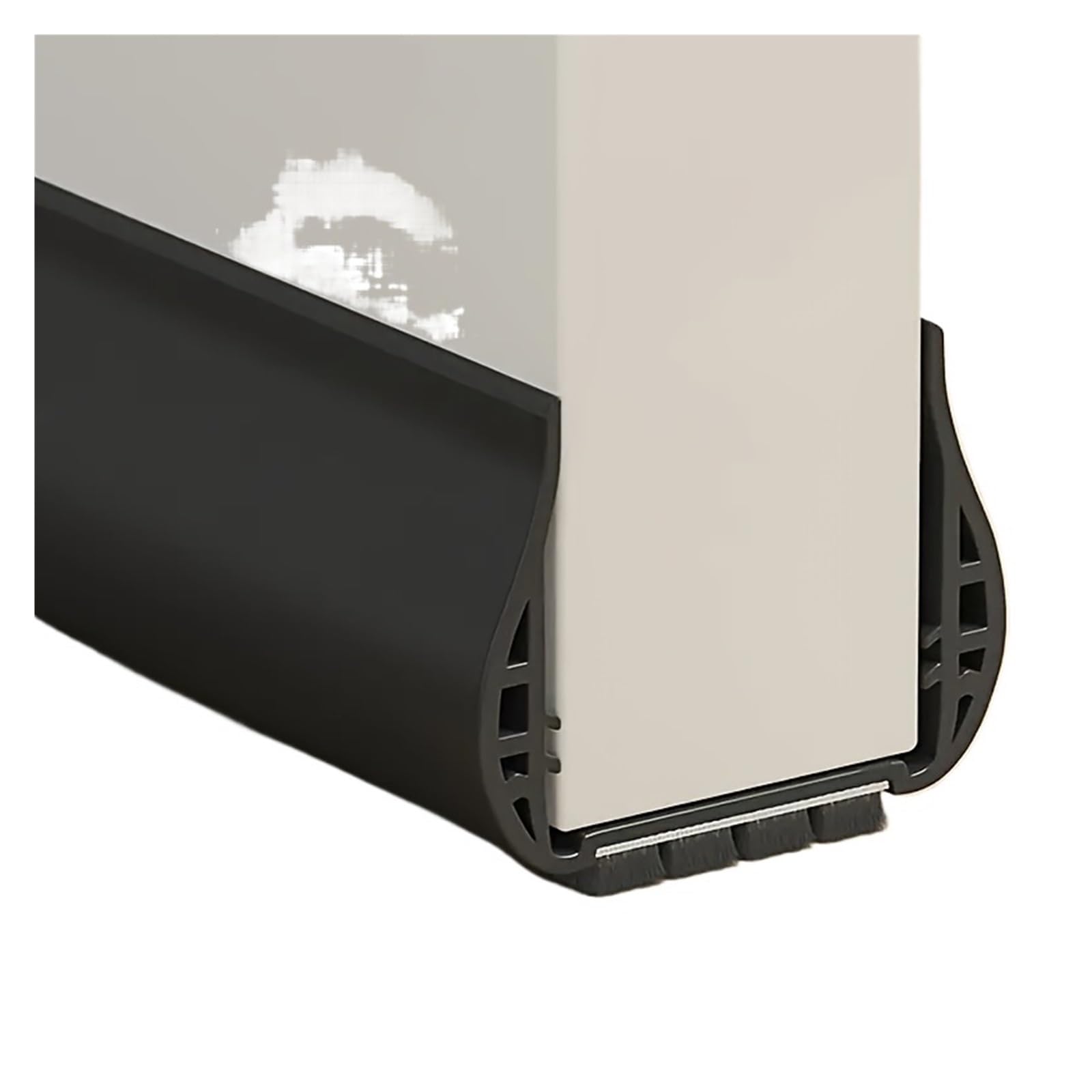 Draft Excluder For Doors 1PC Door Bottom Sealing Strip And Noise Insulation Flexible Weather Stripping Draft Guard Insulator Windproof Sealing Strip(Black)