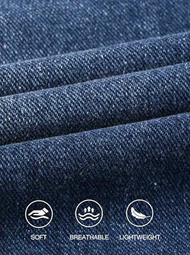 Image of PLEPAN Mens Super Baggy Jean Shorts 12 inch Vintage Loose Fit Wide Leg Long Jorts Y2K Streetwear Below Knee Denim Shorts