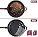 Amagabeli Stainless Steel Cast Iron Cleaner with Durable Plastic Pan Grill Scrapers 8”x6” 316L Chainmail Scrubber Cookware Accessories Skillet Scraper Pot Grill Brush Cleaning Tools Set