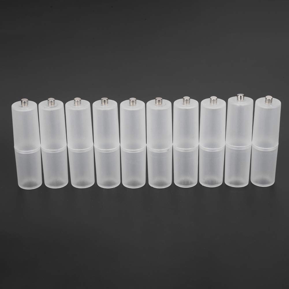Convertitore Di Batteria AAA In AA – 10 Pezzi In ABS Trasparente, Adattatore Portatile E Ricaricabile - 2
