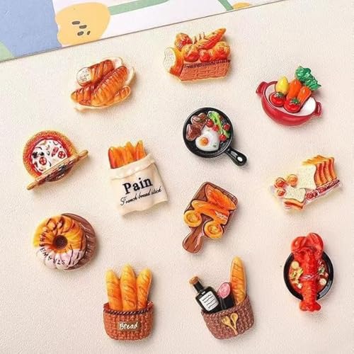 Imanes decorativos de silicona para refrigerador 12 piezas miniatura 6