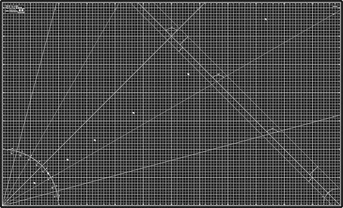 Image of Elan Cutting Mat 36x60 Black & Taupe, Extra Large Self Healing Cutting Mat 36 x 60 Inch, 5-Ply Craft Board Black, Hobby Board for Sewing and Quilting