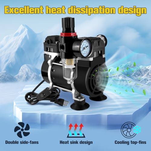 Verrich OL50L 50L/Min Lab Vacuum Pump Oilless Mute Pump-90Kpa Air Pump Oil Free Diaphragm thumb #4