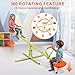 Seesaw for Kids, Teeter Totter with 360 Degree Rotating, Playground Equipment for Outdoor, Home, Toddlers Toy Set(2 Seats)