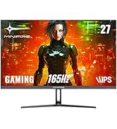 Minifire Gaming Monitor 27 Zoll, 165 Hz, 1ms, AdaptiveSync, IPS, 2xHDMI 2.0/1xDP 1.4 Ports, FHD, ...