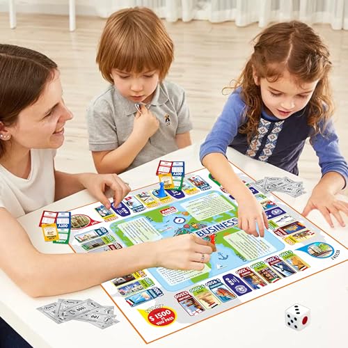 Image of Ankit Toys & Games Business Board Game for Kids & Family Entertainment Indian Real Estate Strategic Trade and Property Management Basic Business Game for Ages 6+ (Board Size 38 * 38 Cm)