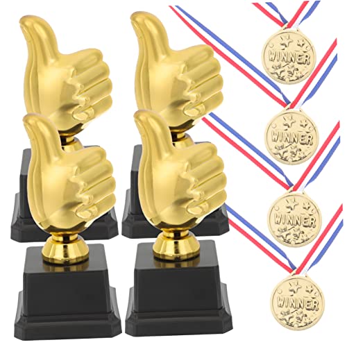 BESPORTBLE 1 Conjunto Troféu Medalha Acessórios Para Casa Decoração Pequeno Troféu Crianças Troféu E