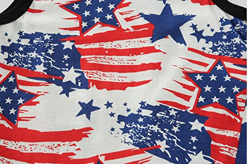 Fedpop American Flag Tank Tops For Boys 4Th Of July Shirt Toddler Usa Flag Tee Shirts Patriotic Clothes Sleeveless Vest Top For Kids Independence Day Outfit Size 3T #TOP5