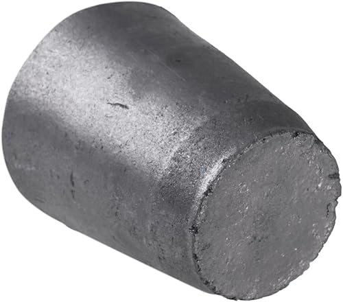 Miniatura 9 de QNK #2.2-2.2 lbs Crisol de grafito arcilla para fundir metal cobre fundición oro refinación plata latón aluminio negro fundición taza