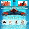 TidyMister Pool Vacuum Head with Side Brush,Universal Steering Handle & Universal Rotatable Hose Adapter,Swimming Weighted Pool Brush Vac (Safe for Vinyl Liner Pool) for Inground & Above Ground Pools