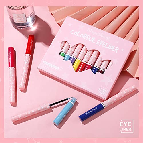 Delineadores coloridos | lápis delineador gel colorido longa duração à prova d'água - 12 peças verm