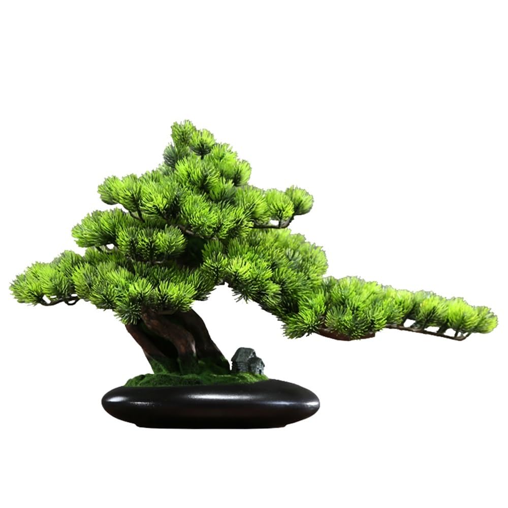 IUokLU Artificial Bonsai Artificial Bonsai Tree With Ceramic Pot Living Room Landscaping Indoor Fake Plants Decorative Ornaments