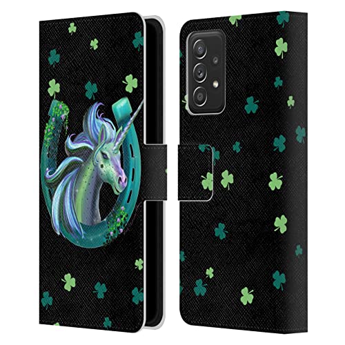 Étui portefeuille cuir Samsung A53 5G licorne avec porte-cartes intégré