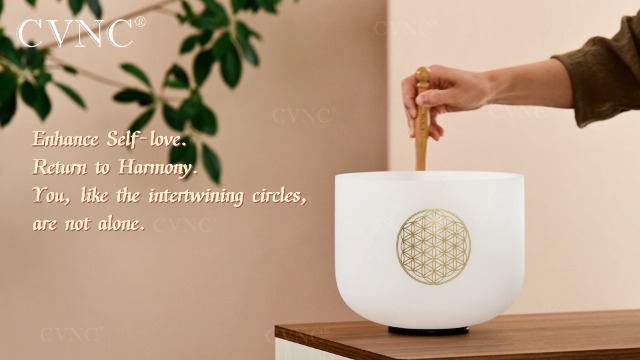 Amazon.com: CVNC 528HZ C Note 8 Inch Flower Of Life Crystal