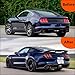 Ombialo Rear Spoiler Wing Compatible with Ford Mustang V6/V8/Shelby/GT/EcoBoost Coupe 2 Door 2015-2023 GT500 GT350 Style ABS Gloss Black Rear Trunk Spoiler Wing