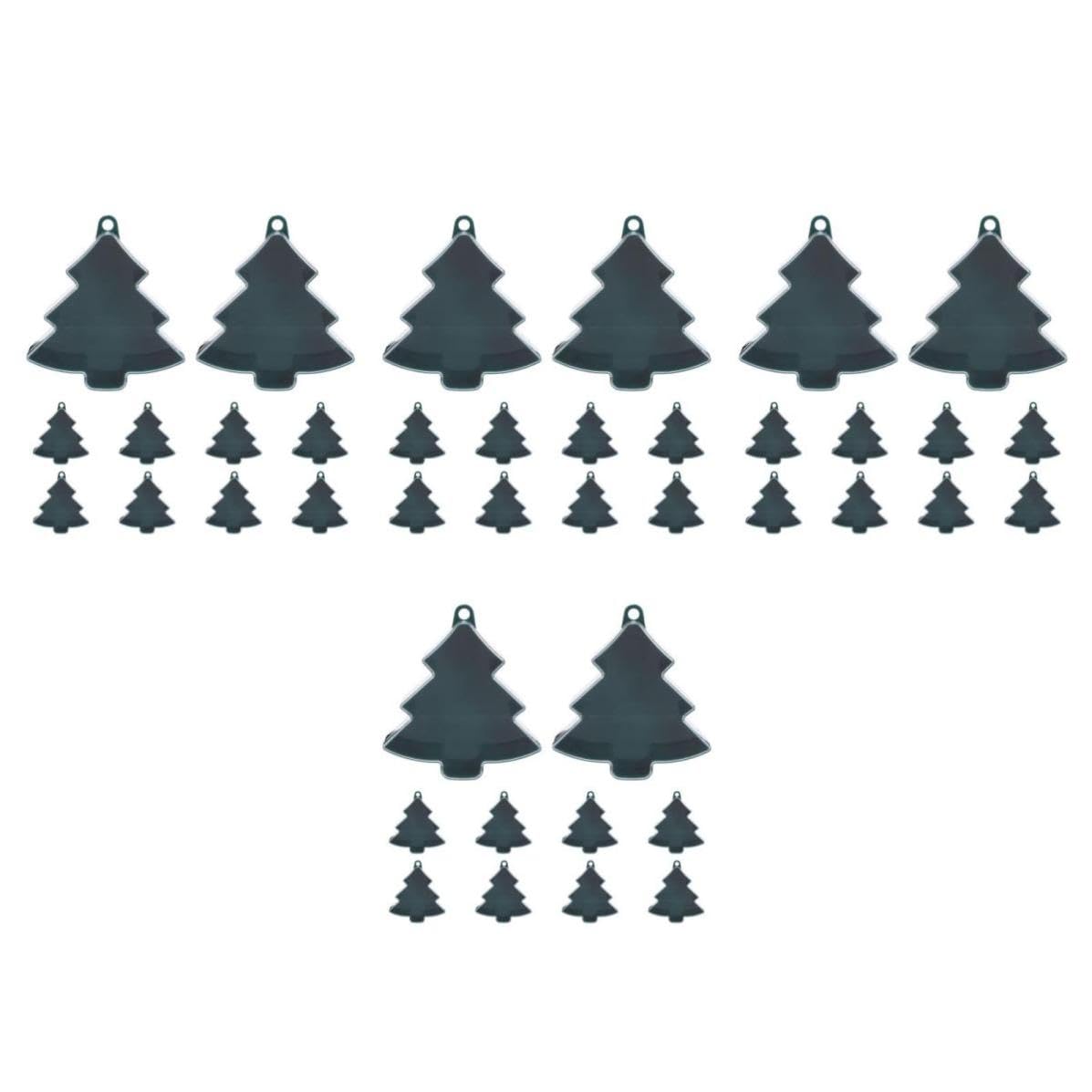 SHINEOFI 40 Pezzi Scatola Regalo Natalizia a Forma di Albero, Plastica