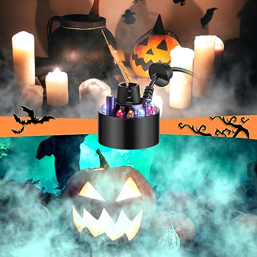 Vihose ANB-VIHOSE-0408 2 Pcs Halloween Mist Maker Fogger Small Ultrasonic Fog Machine Halloween Water Fountain Cauldron Pond Fog thumb #4
