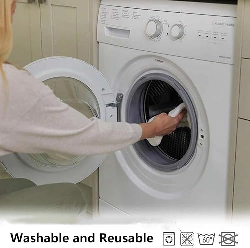 Miniatura 6 de Haulonda Paquete de 8 almohadillas de repuesto de microfibra para mopa de vapor Shark S1000, S1000A, S1000C, S1000WM, S1001C, almohadillas de