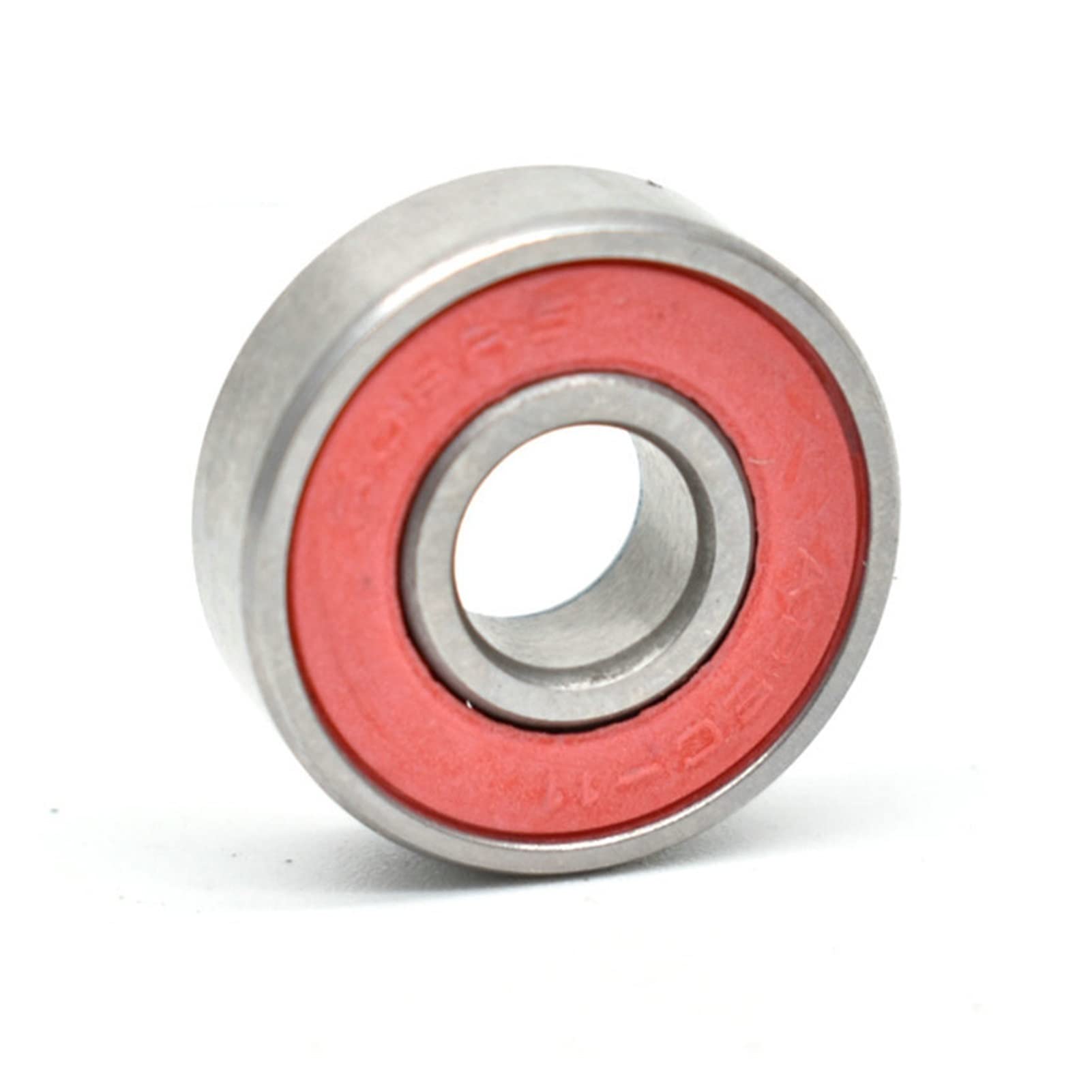 SUOFEILAIMU 10pcs 608 Natural Si3N4 Black Ceramic Ball Bearing 8x22x7 High Speed 608RS Skateboard Bearings (Color : Red, Number of Pcs : 10Pcs)