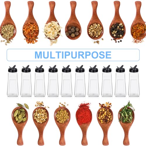 Zhehao 16 Pack 32 oz Plastic Spice Jars with Black Cap Plastic Bottle Containers with Shaker Lids Large Reusable Seasoning Shaker Empty Powder Storage Container for Storing Salt Herbs Cabinet Kitchen by Zhehao - Image 3