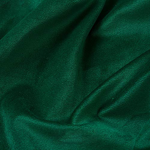 MUYUNXI Tissu Velours épais pour Costumes Et Travaux Manuels par The Yard 150 Cm De Large Vendu Au Mètre(Color:Vert foncé)