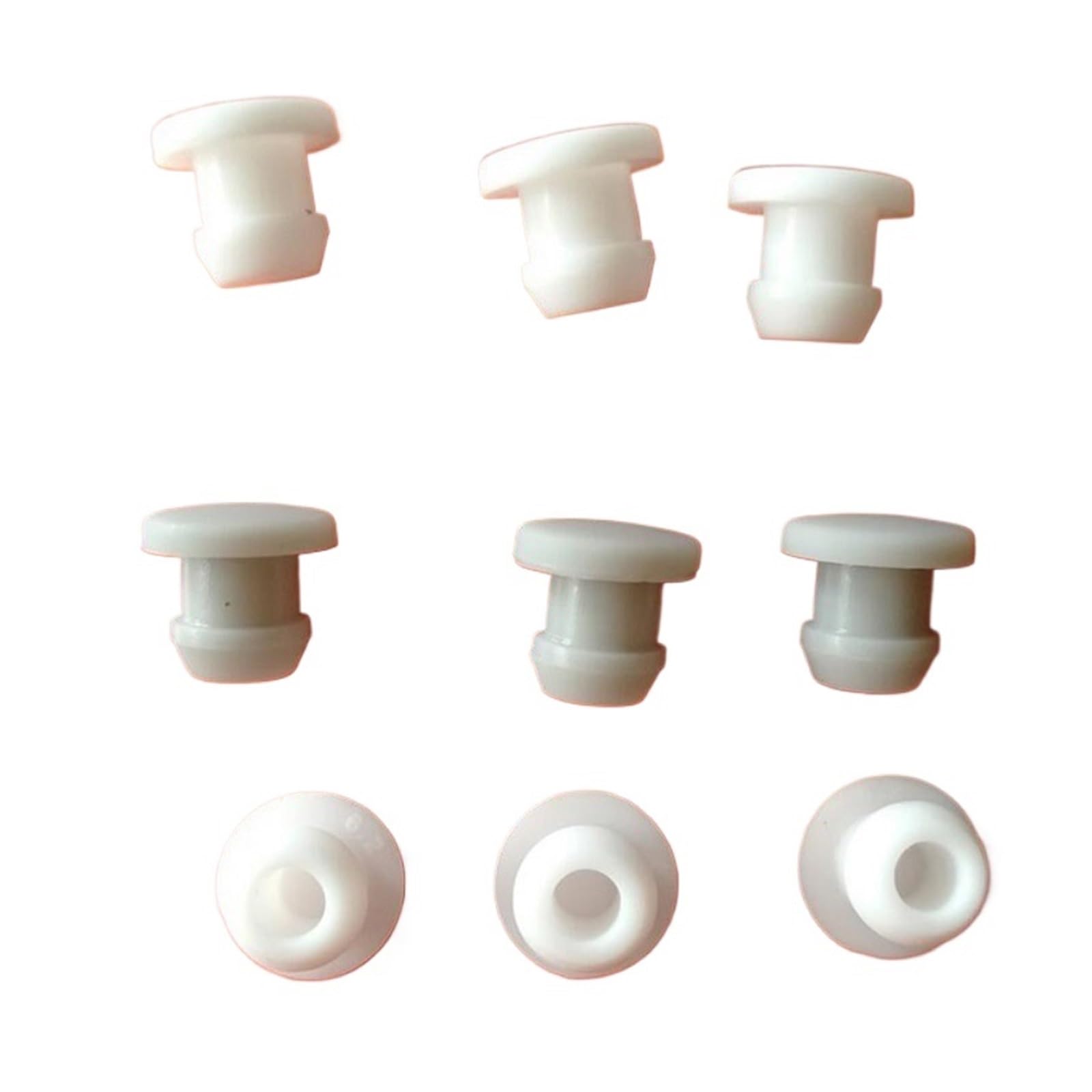 MMLFX 20pcs Silicone Plug Silicone Rubber Stopper Hole 2.5mm-50mm Silicone Plug Cone Rubber Plug Silicone Gasket High Temperature Resistance Grey (Color : Grey, Size : A 7mm)