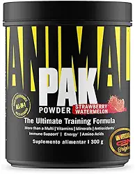 Suplemento Animal Pak Powder - Universal Nutrition (300g, Strawberry Watermelon)