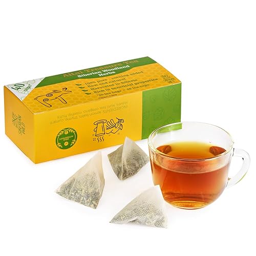 Miniatura 6 de Siberian Wild Altai Treasure Tea - Hierbas del bosque siberiano - Mezcla de hojas sueltas naturales sin cafeína - 20 bolsas de té natural con hoja