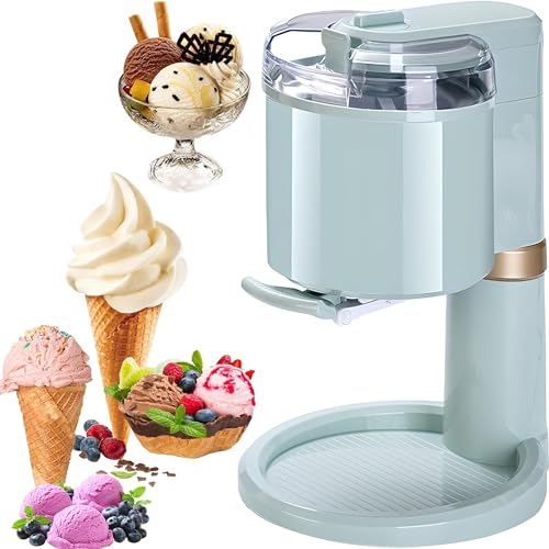 Máquina para hacer helados, máquina casera de helado suave y yogur congelado, portátil y fácil de limpiar, ideal para postres y sorbetes