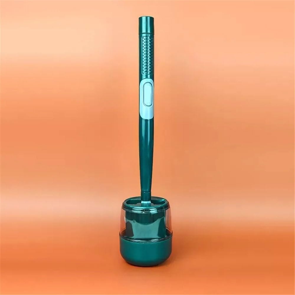 Juego de Portaescobillas Cepillos de baño de Mango Largo for Montaje en Pared, de Caucho termoplástico, con Juego de Soporte, Accesorios de baño escobillero
