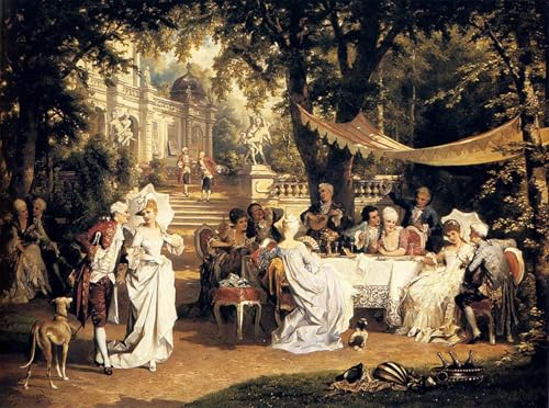 Tableau Toile Affiches d Art la Garden Party Carl Schweninger Décoration