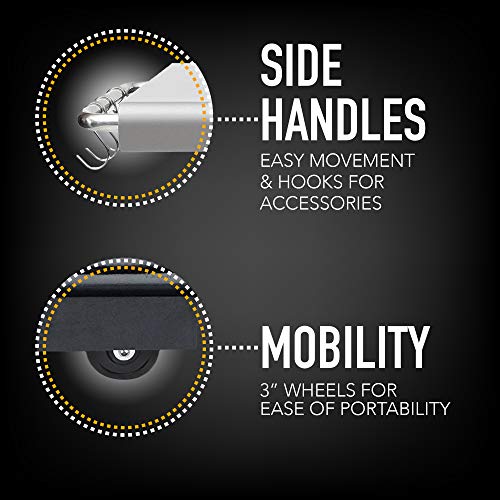 Kenmore 3-Burner Outdoor Bbq Grill | Liquid Propane Barbecue Gas Grill With Folding Sides, Pg-A4030400Ld, Pedestal Grill With Wheels, 30000 Btu, Black #TOP5